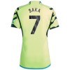 Maillot de Supporter Arsenal Saka 7 Extérieur 2023-24 Pour Homme